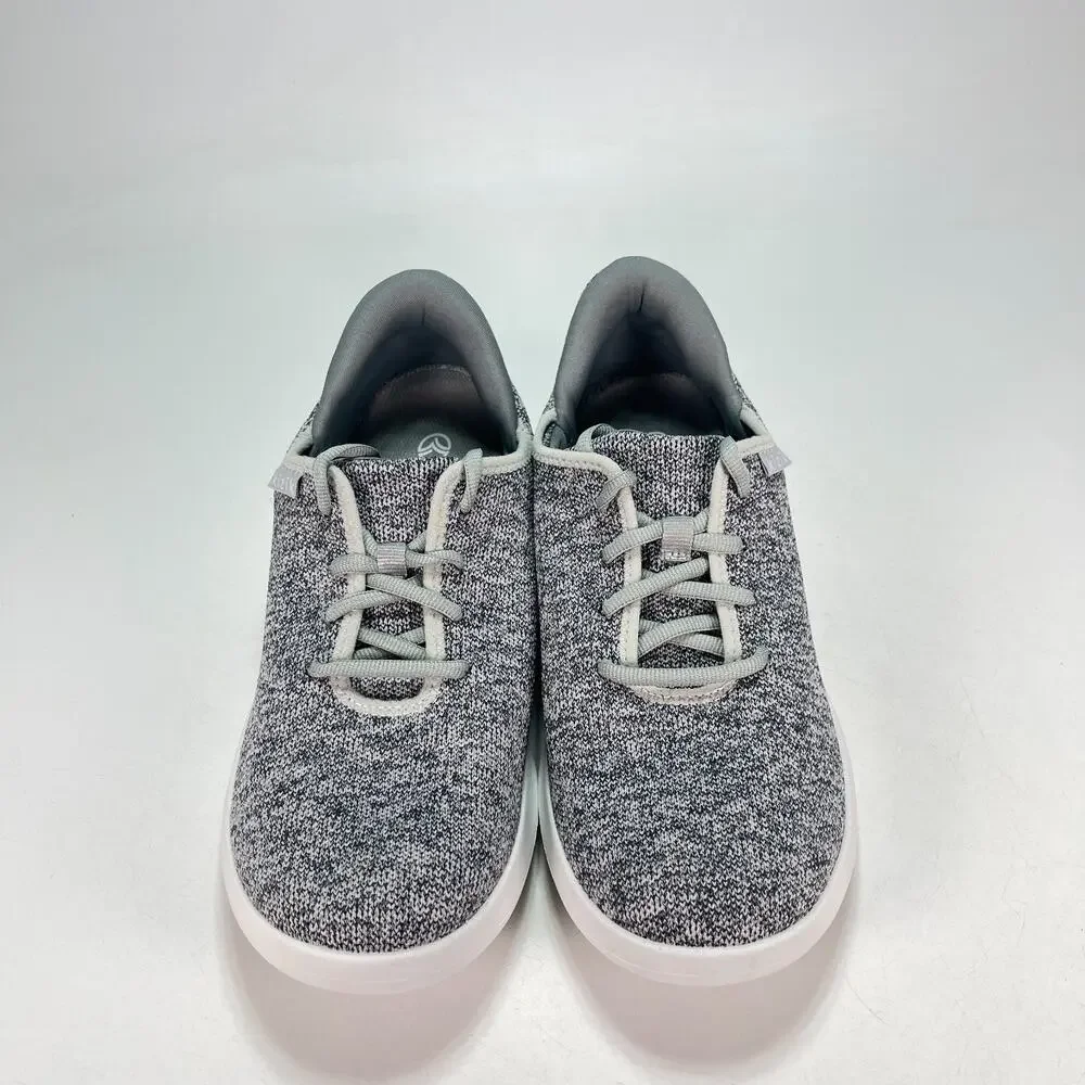 Kizik Madrid Eco Knit Grey Heather Lace Up Slip On Shoes DMADHG01-1D Mens Sz 8.5